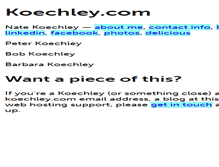 Tablet Screenshot of koechley.com
