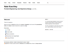 Tablet Screenshot of nate.koechley.com